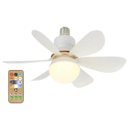 Ceiling Fan Light LED 30W E27 with Remote Control