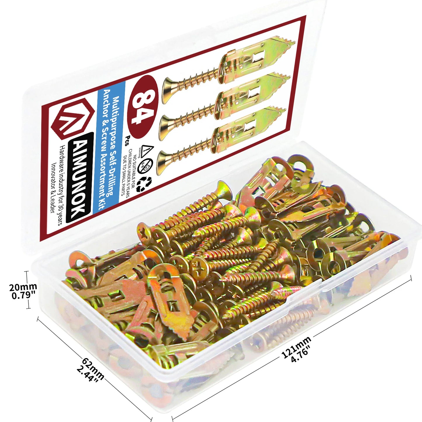 Multipurpose Self-Drilling Anchor and Screw Assortment Kit