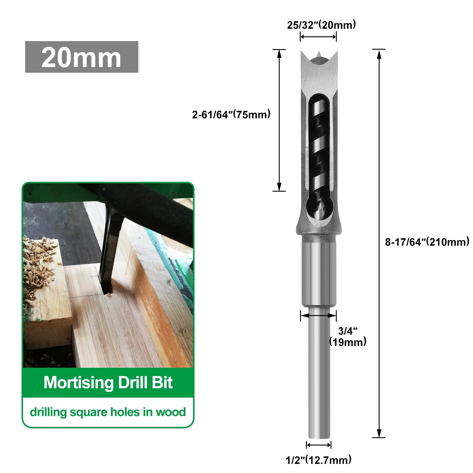 Woodworking Square Drill